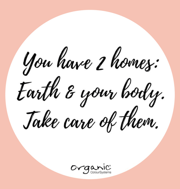 You have 2 homes: Earth & your body. Take care of them.